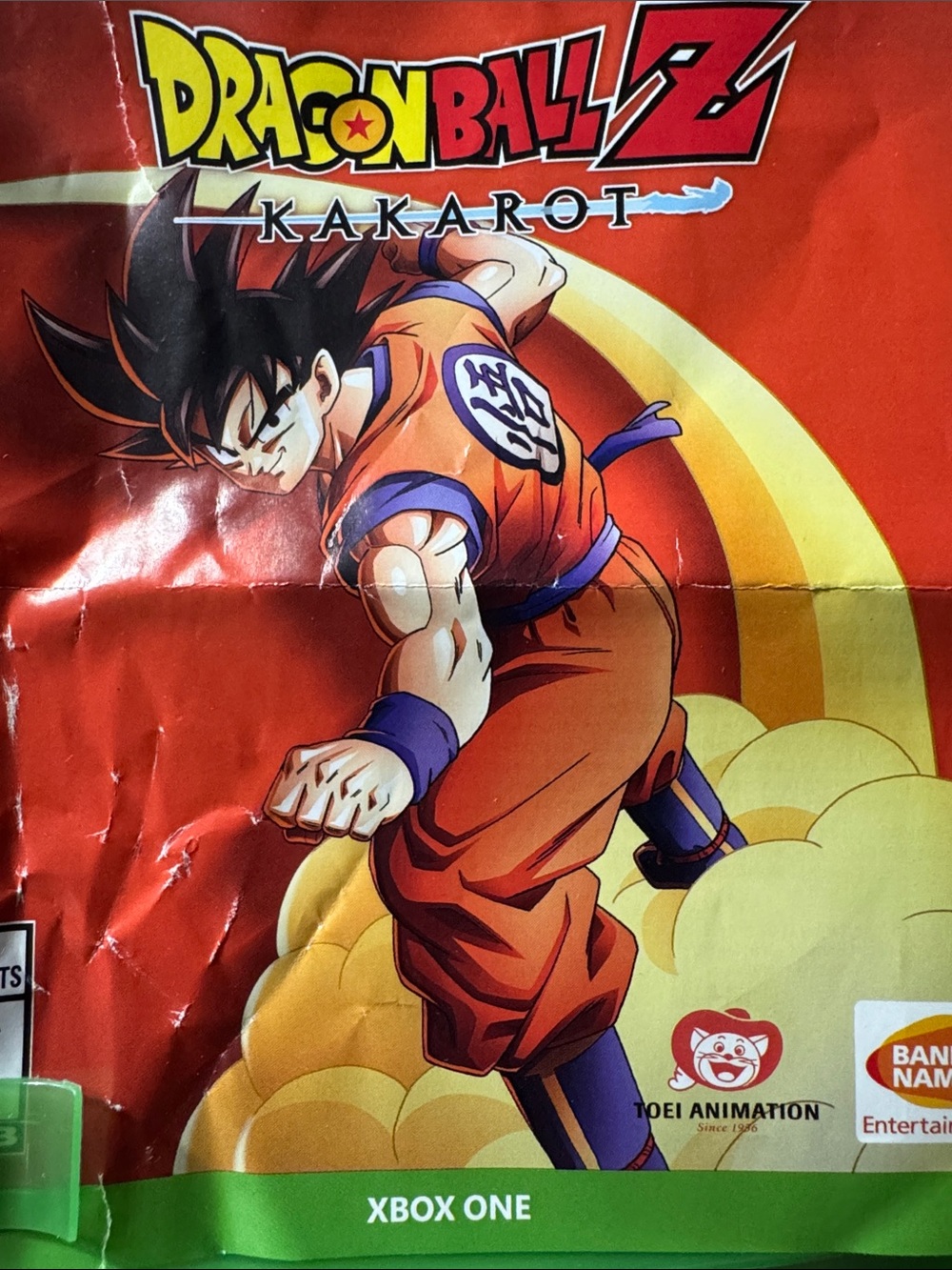XBOX ONE DRAGONBALL Z Kakarot VIDEO GAME